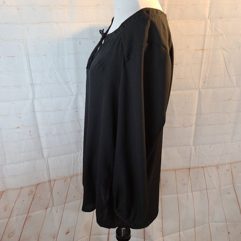 Express Black Top With Two Tie Strings On Neckline - image 7